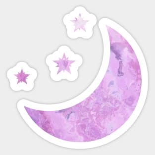 Mauve Moon Sticker